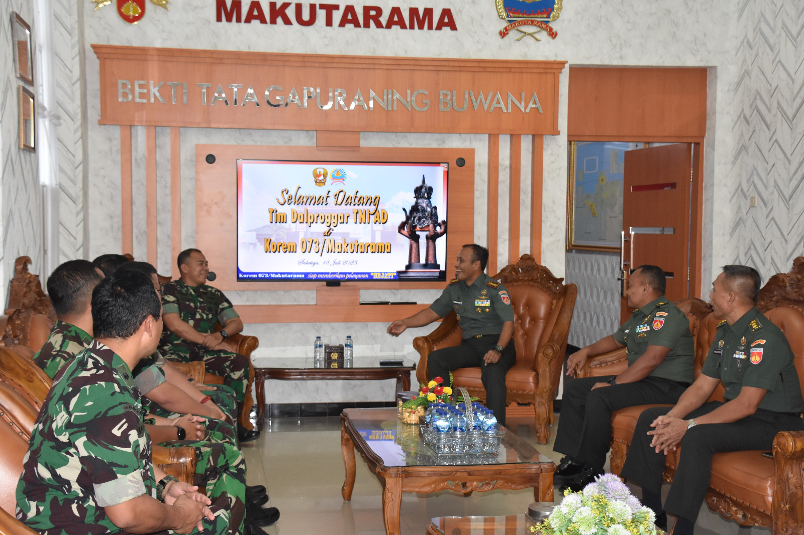 Tim Dalproggar TNI AD Kunjungi Korem 073/Makutarama